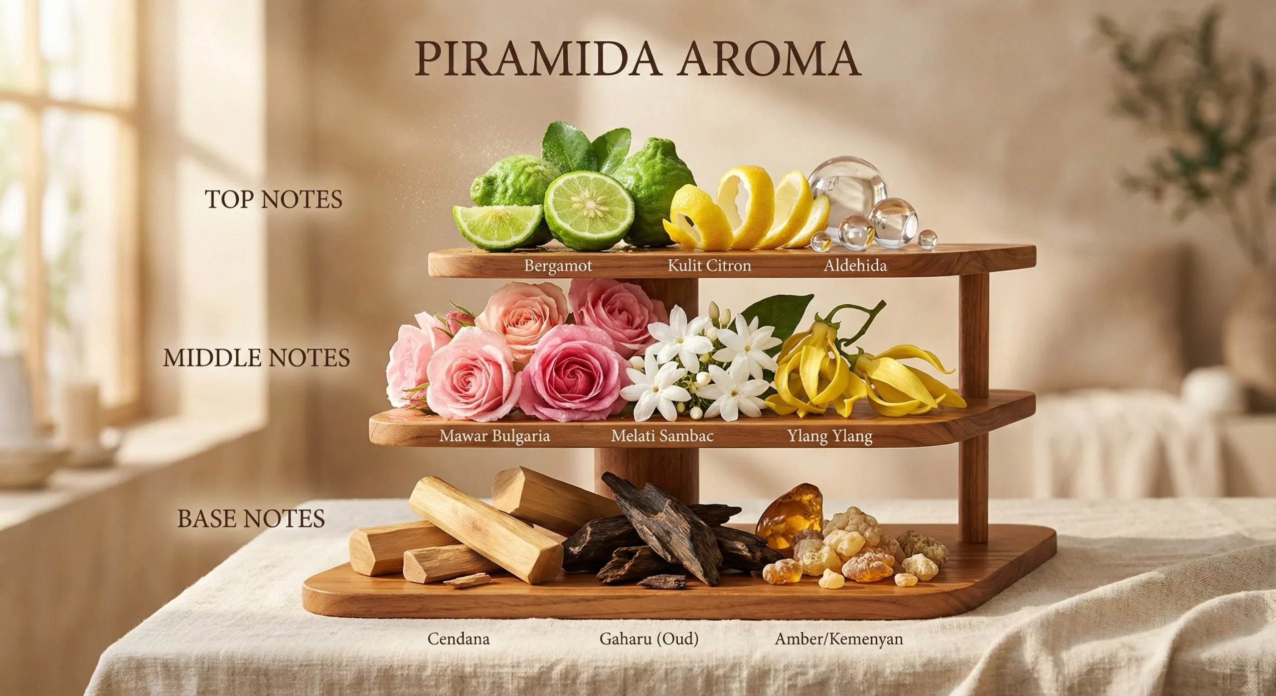 Bahan alami populer untuk clean fragrance yang tahan lama